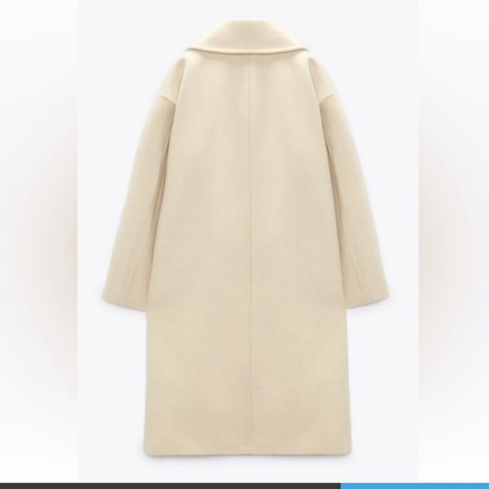 Zara Cream Women's Coat - Picture 5 of 7